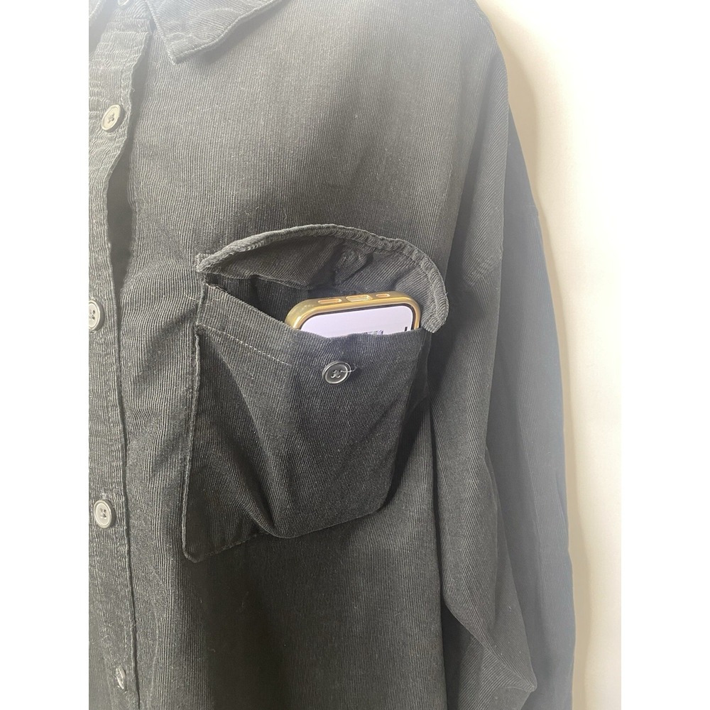 Womens Corduroy Shacket Size 18 Barn Jacket Street Wear Oversized Fall Winter - Picture 6 of 16
